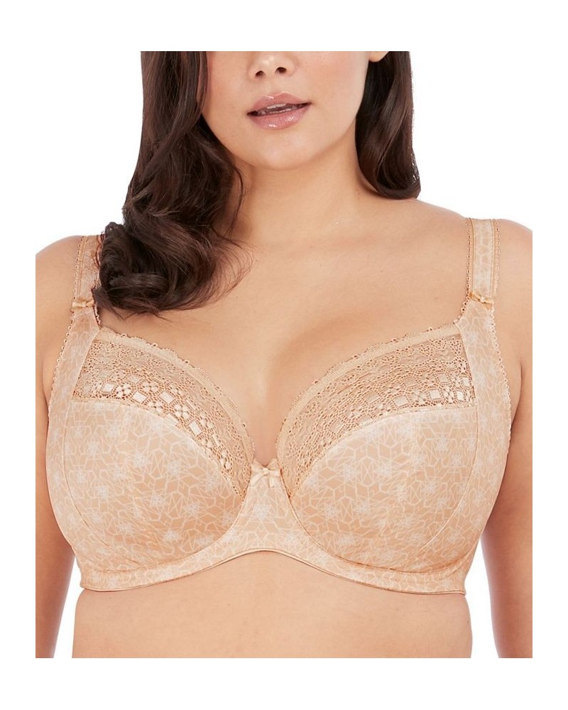 Women's Full Figure Kim Underwire Plunge Stretch Lace Bra EL4340 Tan/Beige $41.08 Bras