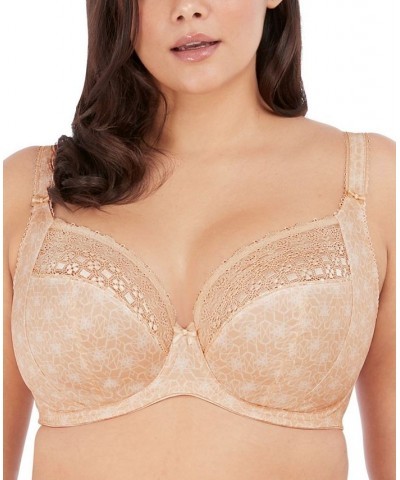 Women's Full Figure Kim Underwire Plunge Stretch Lace Bra EL4340 Tan/Beige $41.08 Bras