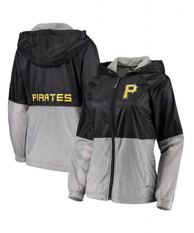 Women's Black Pittsburgh Pirates Strize Full-Zip Jacket Black $49.39 Jackets