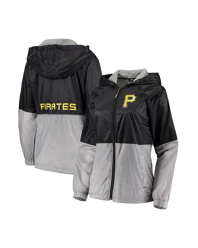 Women's Black Pittsburgh Pirates Strize Full-Zip Jacket Black $49.39 Jackets