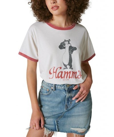 Women's Hamm's Cropped T-Shirt Blanc De Blanc $21.78 Tops