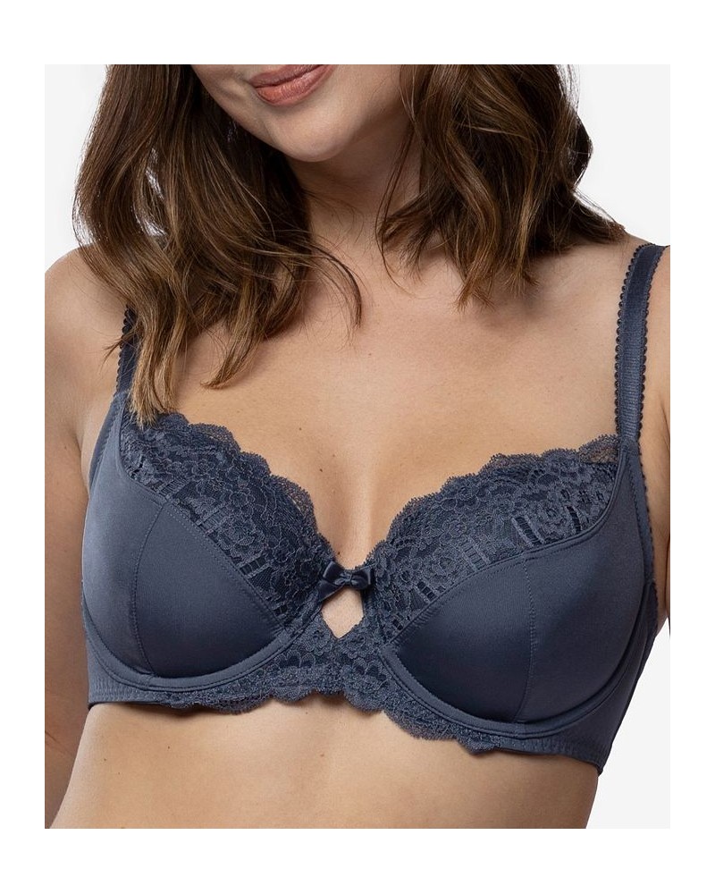 Women's Celine Non Padded Lace Underwire Bra Gray $11.56 Bras