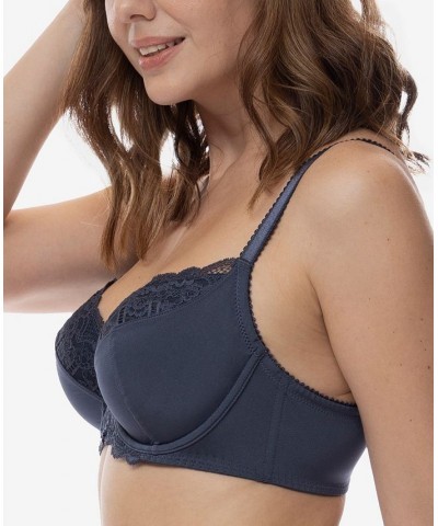 Women's Celine Non Padded Lace Underwire Bra Gray $11.56 Bras