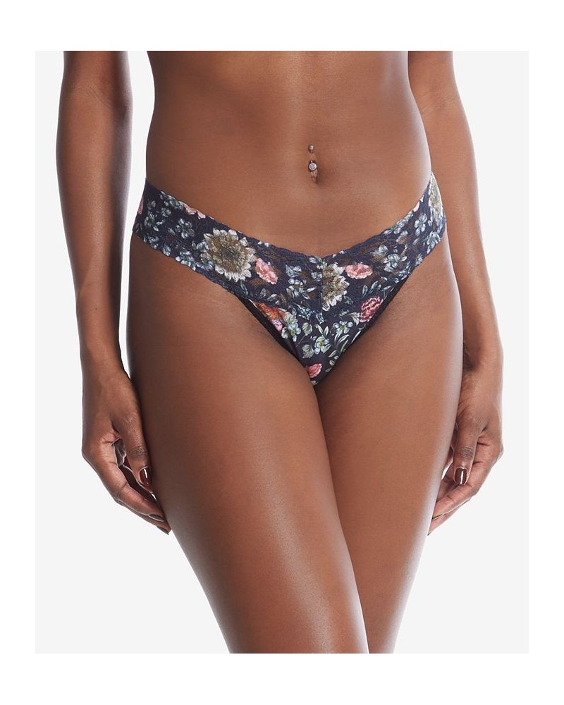 Women's Cotton Low Rise Thong Panty Hampton Court Gardens $11.00 Panty