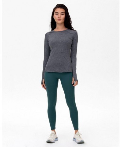 Citizen Compression Long Sleeve Top for Women Gray $25.92 Tops