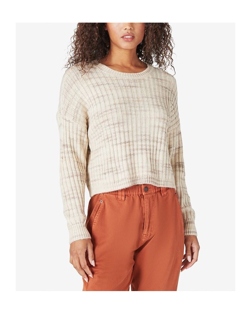 Space-Dyed Boxy Sweater Taupe Multi $29.35 Sweaters