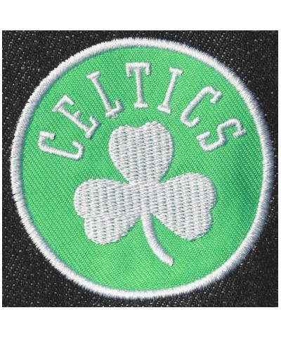 Women's Black Boston Celtics Patch Denim Button-Up Jacket Black $58.05 Jackets