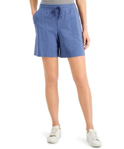 Pull-On Knit Shorts Heather Indigo $10.19 Shorts