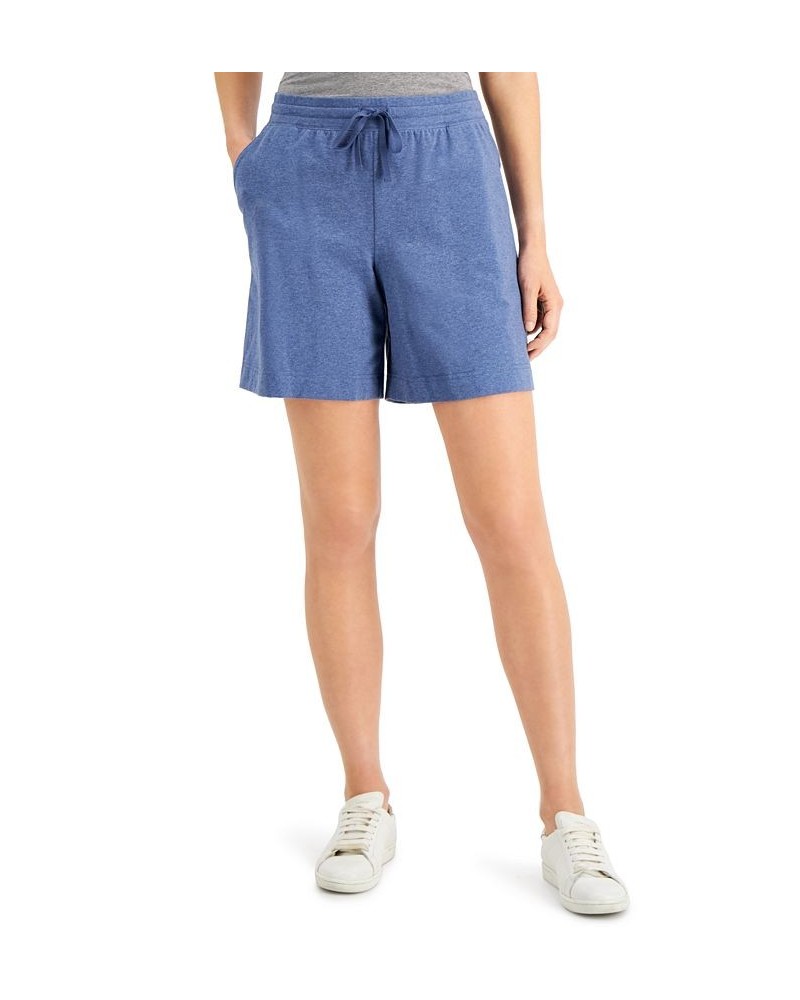 Pull-On Knit Shorts Heather Indigo $10.19 Shorts