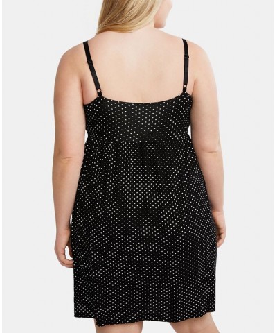 Plus Size Essential Nursing Nightgown Black Dot $30.80 Sleepwear