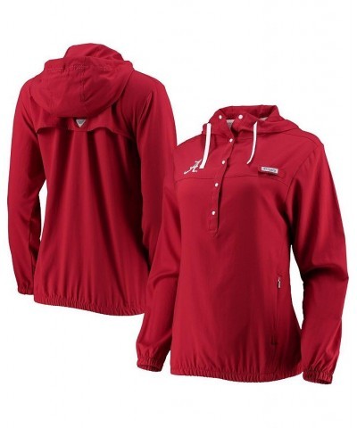 Women's Crimson Alabama Crimson Tide Tamiami Sun-Protection Omni-Wick Pullover Hoodie Crimson $35.20 Sweatshirts