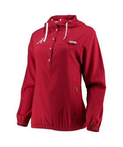 Women's Crimson Alabama Crimson Tide Tamiami Sun-Protection Omni-Wick Pullover Hoodie Crimson $35.20 Sweatshirts