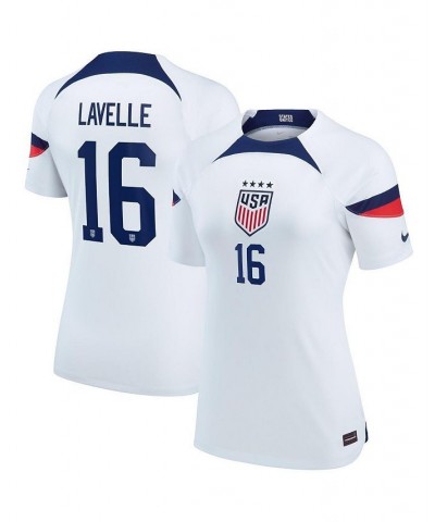 Women's Rose Lavelle White USWNT 2022/23 Home Breathe Stadium Replica Player Jersey White $46.20 Jersey