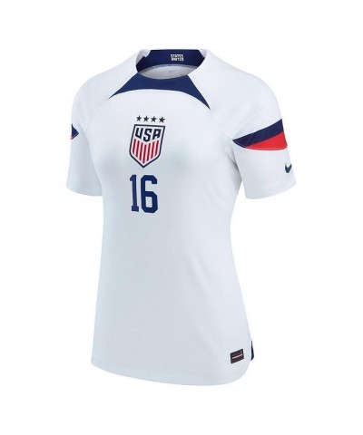 Women's Rose Lavelle White USWNT 2022/23 Home Breathe Stadium Replica Player Jersey White $46.20 Jersey