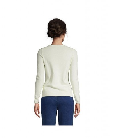 Women's Tall Cashmere Crewneck Sweater White $97.98 Sweaters