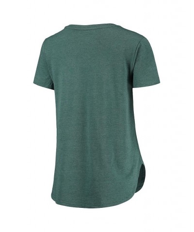 Women's Heathered Green Michigan State Spartans PoWered By Title IX T-shirt Heathered Green $19.59 Tops