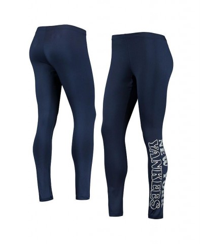 Women's Navy New York Yankees Stadium Leggings Blue $19.80 Pants