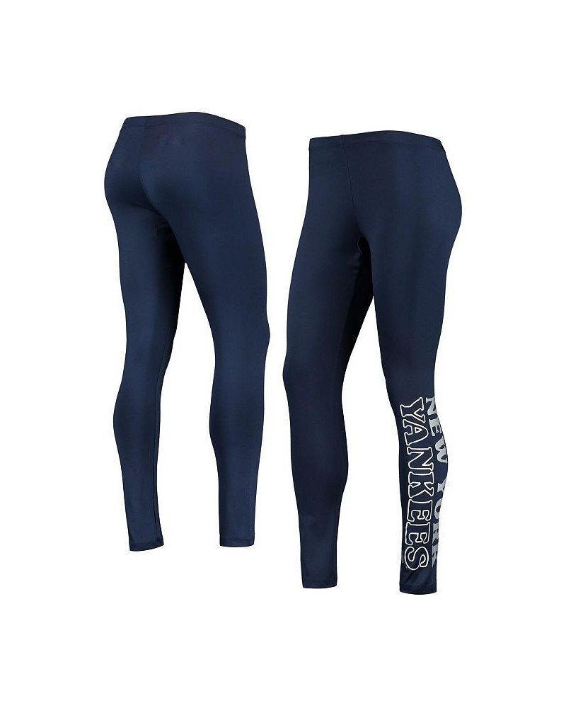 Women's Navy New York Yankees Stadium Leggings Blue $19.80 Pants