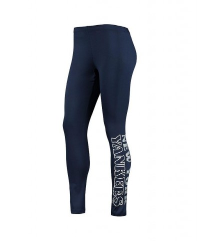 Women's Navy New York Yankees Stadium Leggings Blue $19.80 Pants