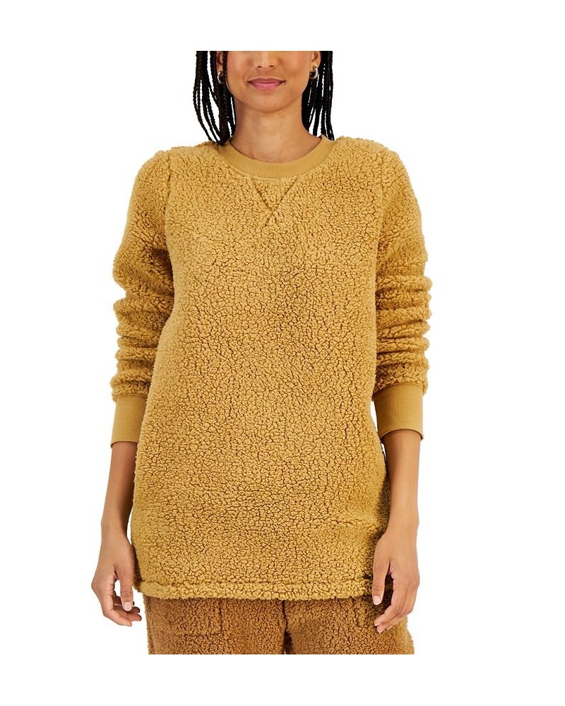 Women's Sherpa Tunic Tan/Beige $10.01 Sweatshirts