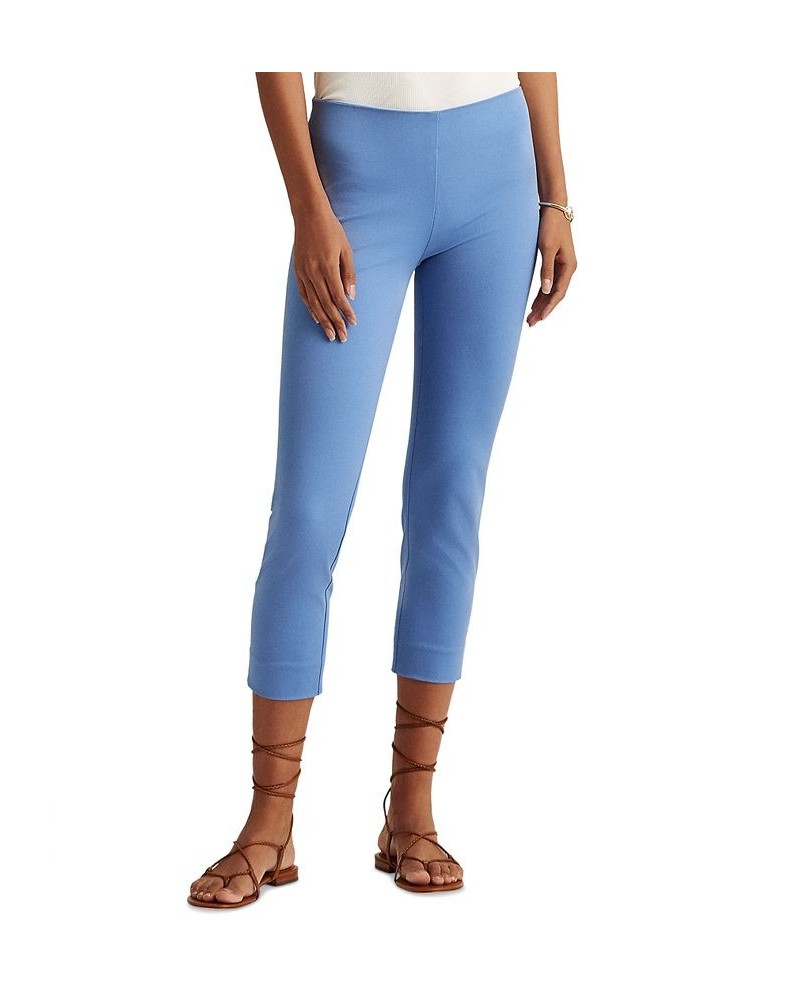 Twill Cropped Skinny Pant Blue Loch $37.23 Pants