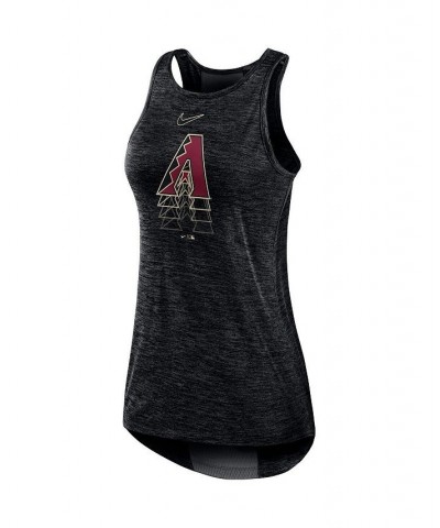 Women's Black Arizona Diamondbacks Logo Fade High Neck Performance Tank Top Black $21.50 Tops