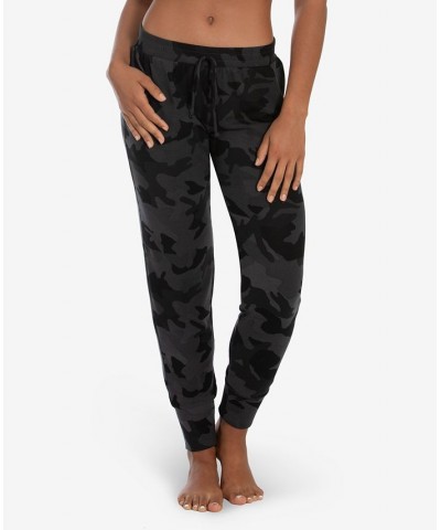 Women's Chloe Camo Hacci Pant Charcoal $15.36 Sleepwear