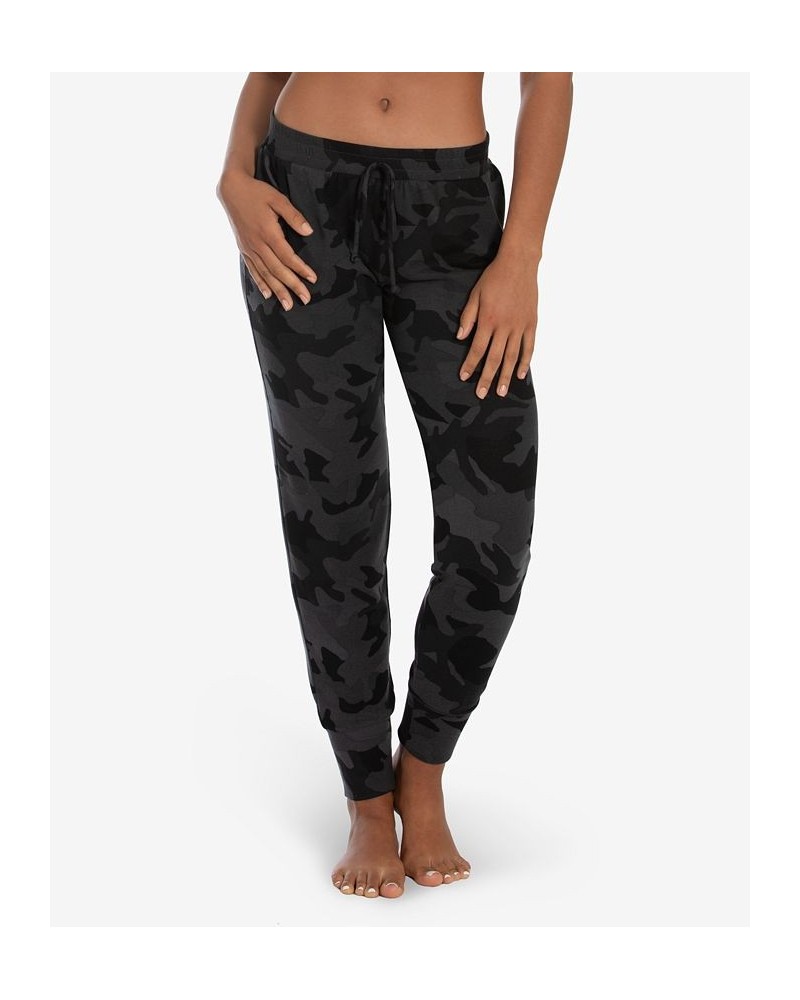 Women's Chloe Camo Hacci Pant Charcoal $15.36 Sleepwear