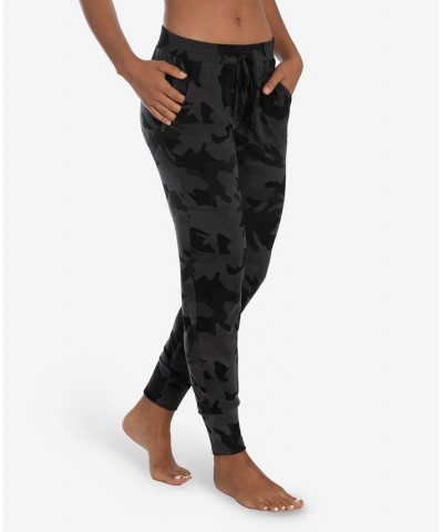 Women's Chloe Camo Hacci Pant Charcoal $15.36 Sleepwear