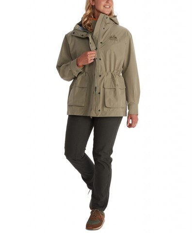 Women's '78 All Weather Hooded Waterproof Parka Gray $70.50 Coats