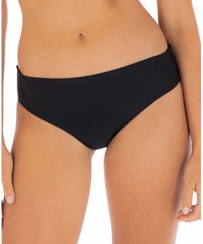 Juniors' Solid One-and-Only Adjustable Strap Bralette Bikini Top & Matching Bottoms Black $27.00 Swimsuits