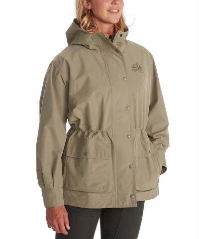 Women's '78 All Weather Hooded Waterproof Parka Gray $70.50 Coats