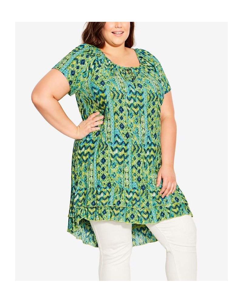 Plus Size Avery Crush Tunic Top Sunshine $19.84 Tops