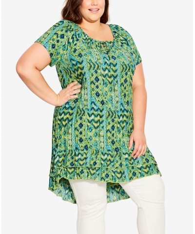 Plus Size Avery Crush Tunic Top Sunshine $19.84 Tops