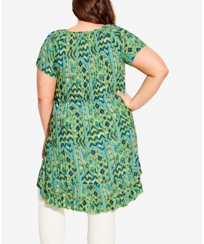 Plus Size Avery Crush Tunic Top Sunshine $19.84 Tops