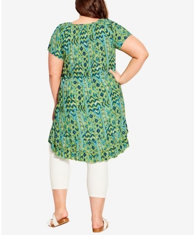 Plus Size Avery Crush Tunic Top Sunshine $19.84 Tops