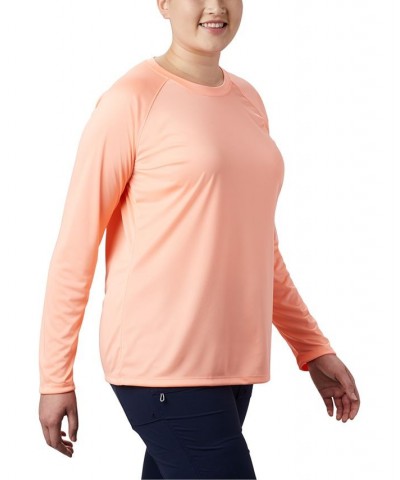 Plus Size PFG Tidal Tee II Omni-Shade T-Shirt Tiki Pink $24.00 Tops