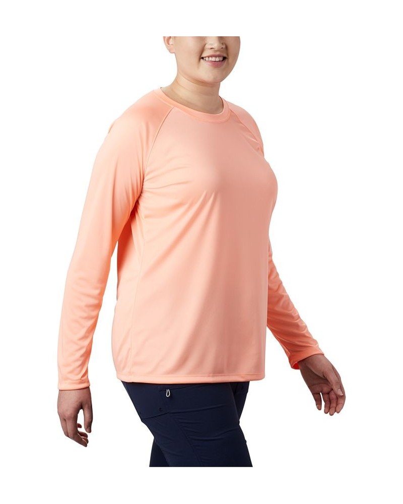 Plus Size PFG Tidal Tee II Omni-Shade T-Shirt Tiki Pink $24.00 Tops