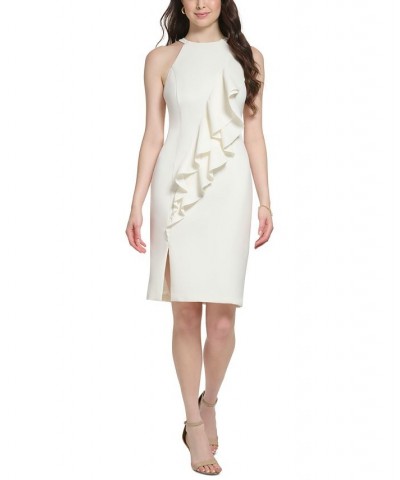 Halter Bodycon Dress Ivory/Cream $53.28 Dresses