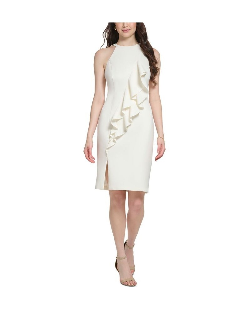 Halter Bodycon Dress Ivory/Cream $53.28 Dresses