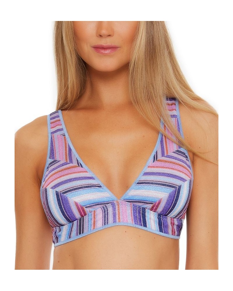 South Coast Teagan Metallic Striped Bikini Top Starry Night Multi $25.76 Swimsuits