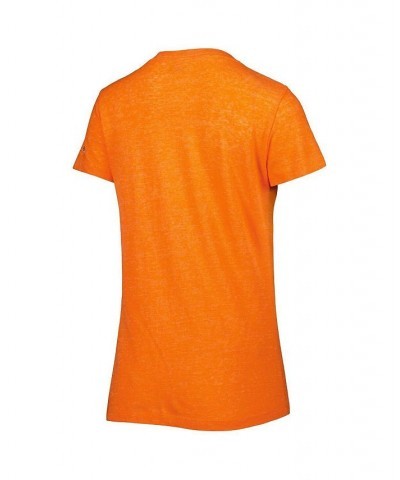 Women's Orange San Francisco Giants City Connect Cap Logo Tri-Blend V-Neck T-shirt Orange $23.39 Tops