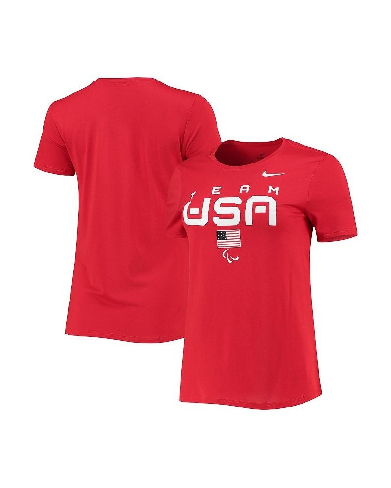 Women's Red U.S. Paralympics Legend Performance T-shirt Red $18.90 Tops