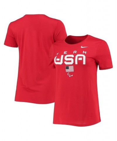 Women's Red U.S. Paralympics Legend Performance T-shirt Red $18.90 Tops