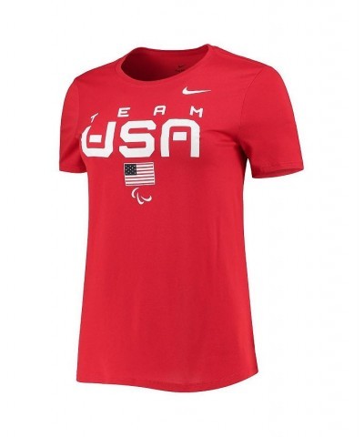 Women's Red U.S. Paralympics Legend Performance T-shirt Red $18.90 Tops