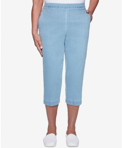 Petite Classics Pull-On Capri Pants Light Denim $31.32 Jeans