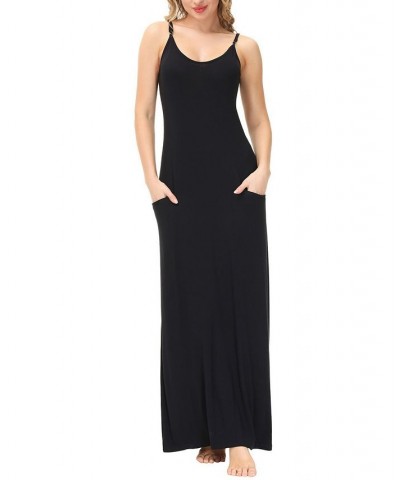 Women's Strappy Dress Jet Black $26.62 Sleepwear