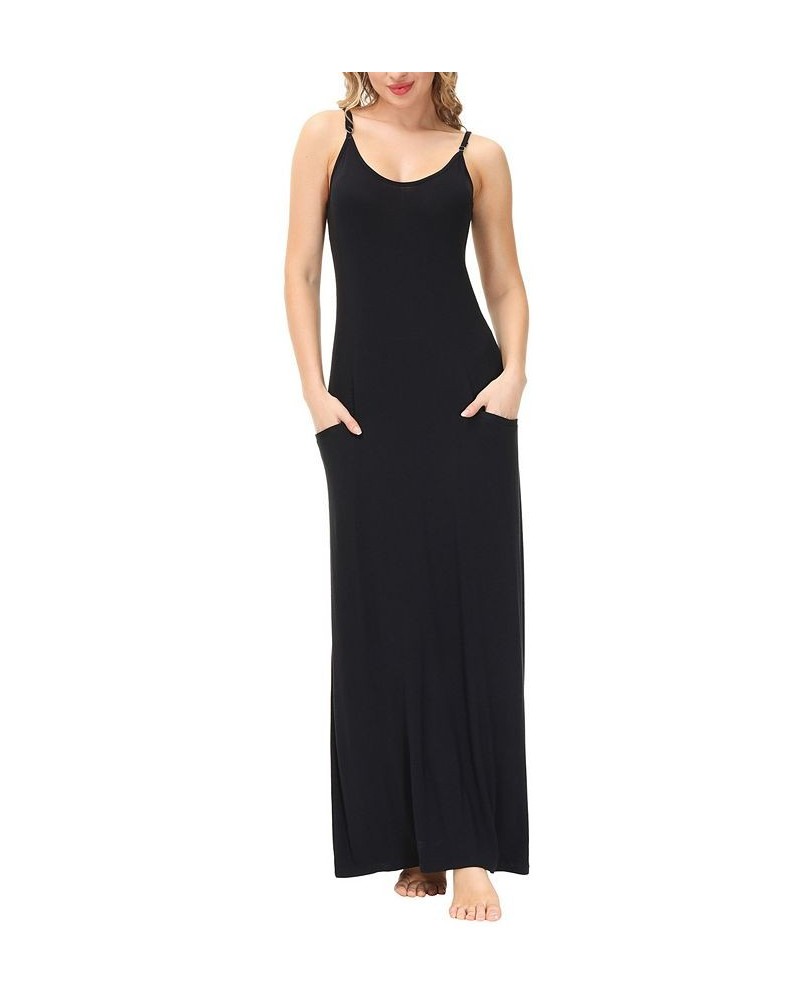 Women's Strappy Dress Jet Black $26.62 Sleepwear