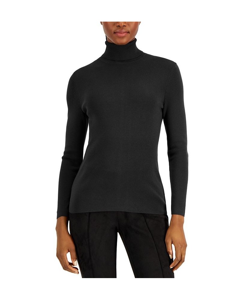 Women's Long-Sleeve Turtleneck Top Anne Black $21.98 Tops