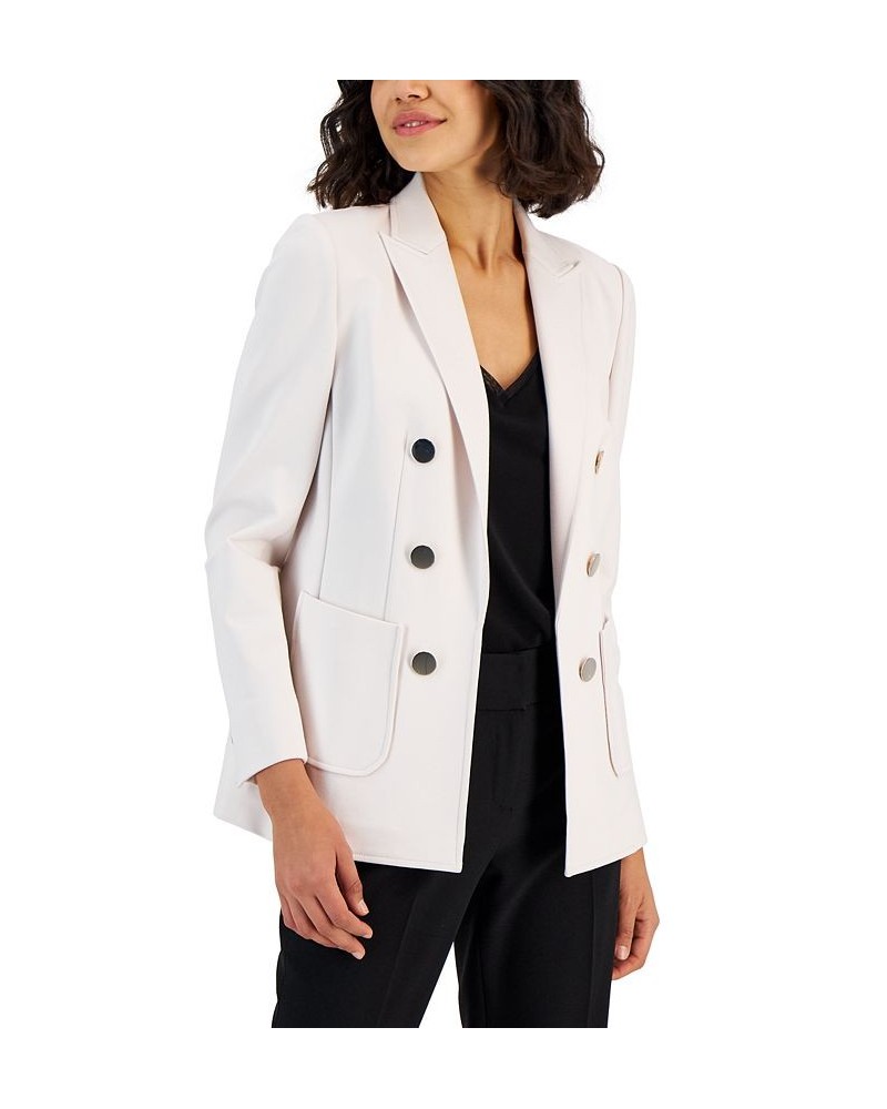 Women's Compression Faux Double-Breasted Jacket Anne White $34.44 Jackets